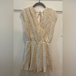 Beige Shorts Romper‎ Size Small